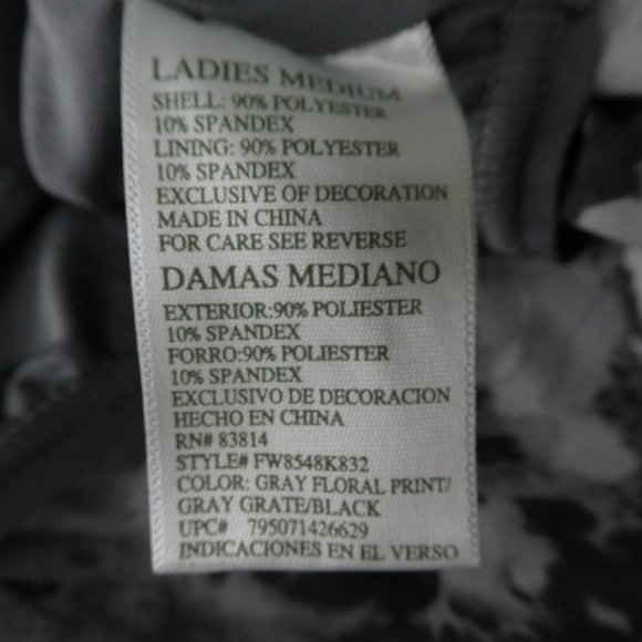 Tangerine Athletic Shorts Build In Underwear Security Zipper Pocket Green M - Picture 8 of 8